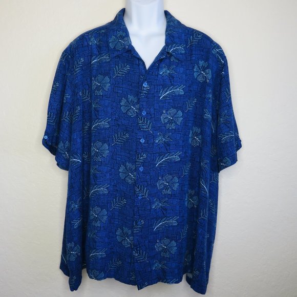 Cubavera* Men's Short Sleeve Button Down Straight Hem‎ Hawaiian Shirt~ Size 3X - Picture 1 of 12